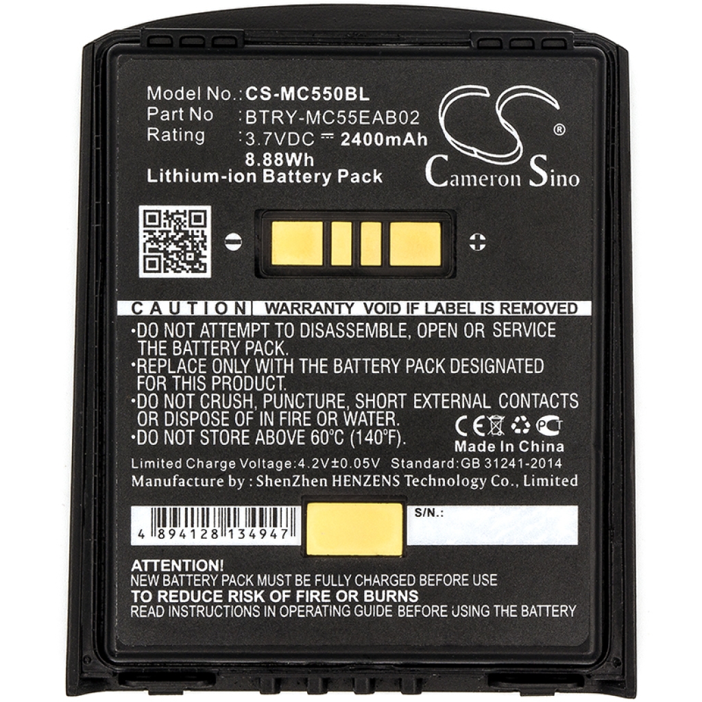 BarCode, Scanner Battery Symbol MC56