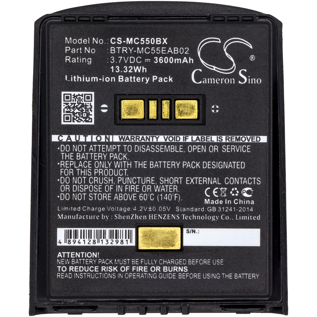 BarCode, Scanner Battery Symbol MC56
