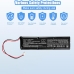 Battery compatible with Triax CS-MCT009SL