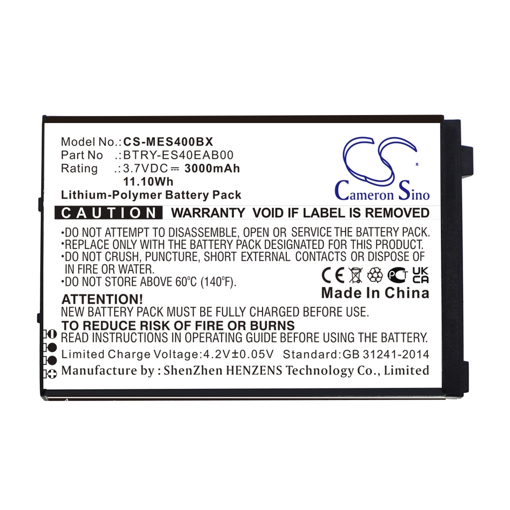 BarCode, Scanner Battery Symbol ES400