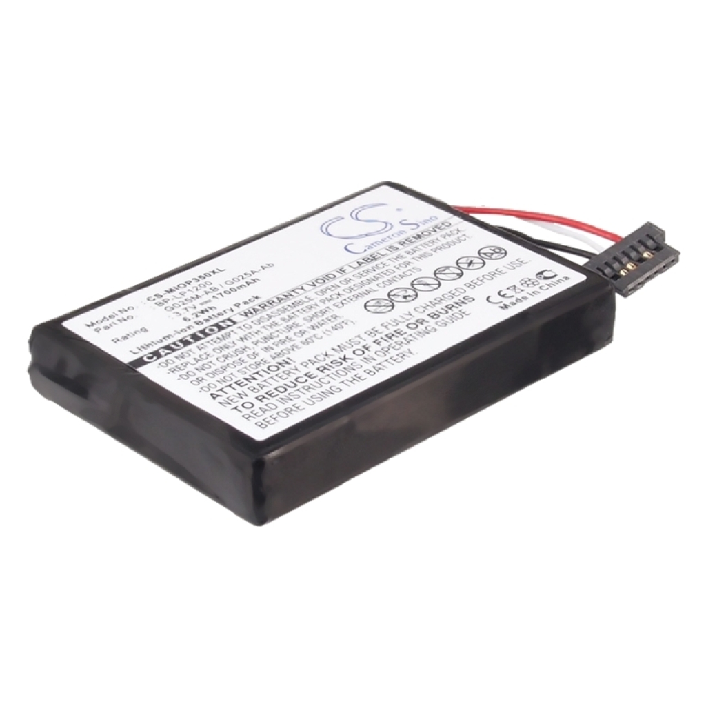 Battery for GPS, Navigator Mitac Mio Spirit 697