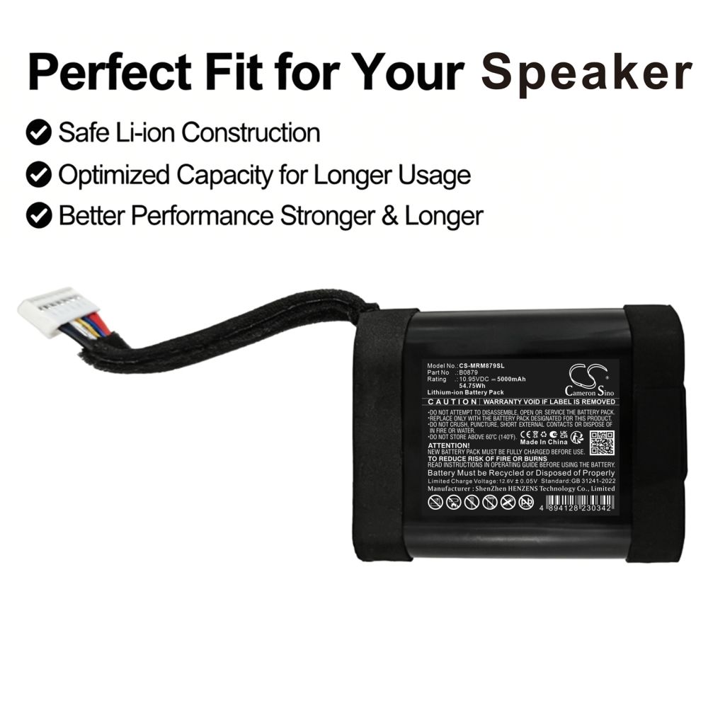 Battery compatible with Marshall CS-MRM879SL
