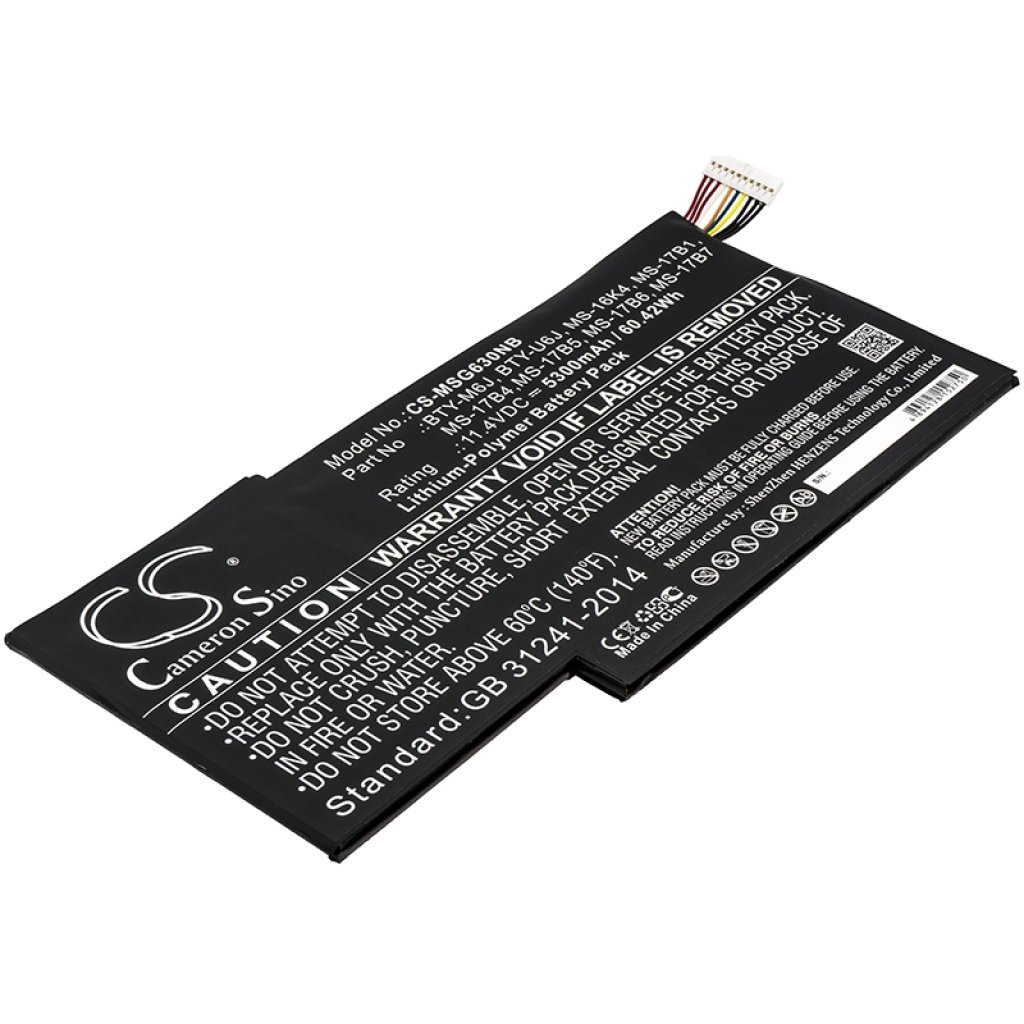 Notebook battery MSI GS73VR Stealth Pro 4K