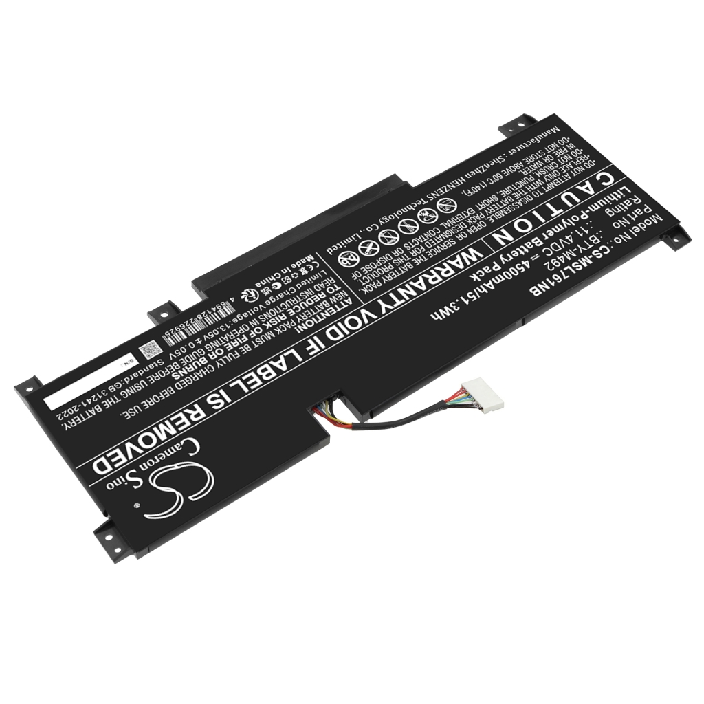 Battery compatible with MSI