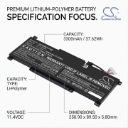 Battery for MSI Modern 15 A11SBU