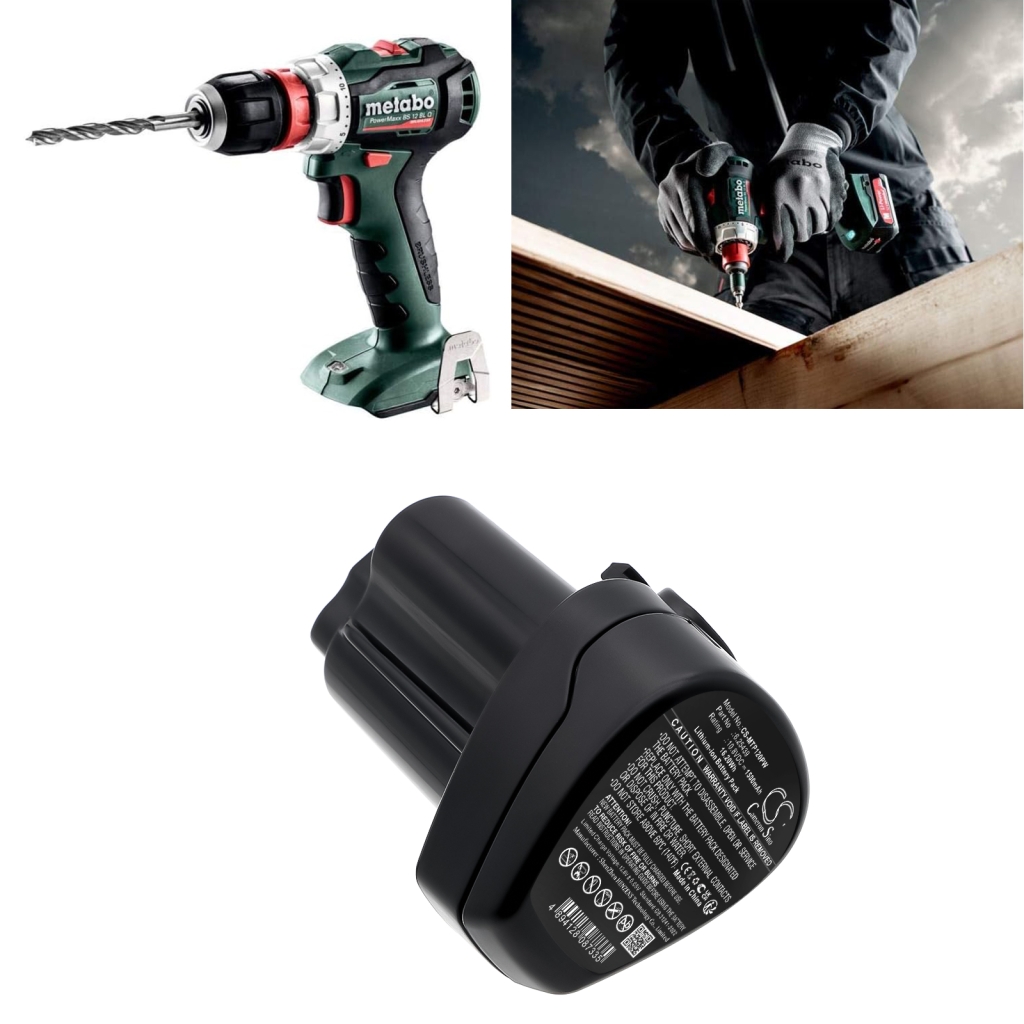 Compatible battery replacement for Metabo 6.25439