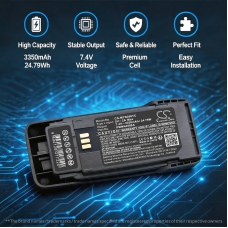 Compatible battery replacement for Motorola PMNN4598A,PMNN4600A
