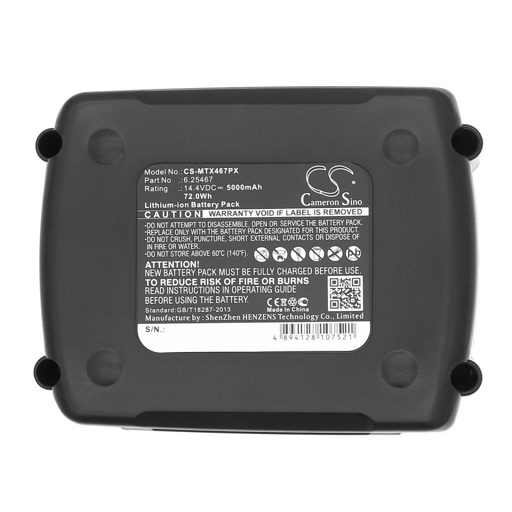 Battery compatible with Metabo CS-MTX467PX