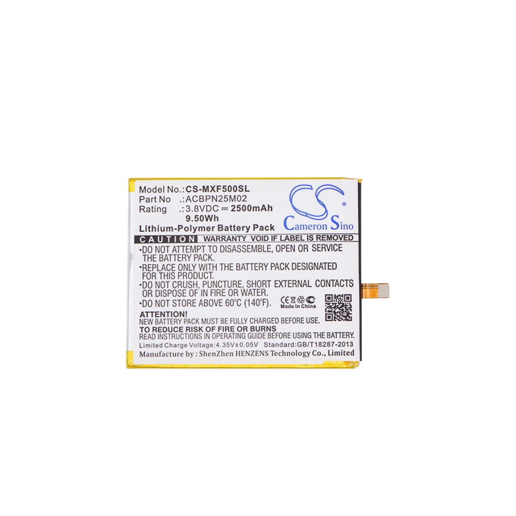 Battery compatible with Micromax CS-MXF500SL