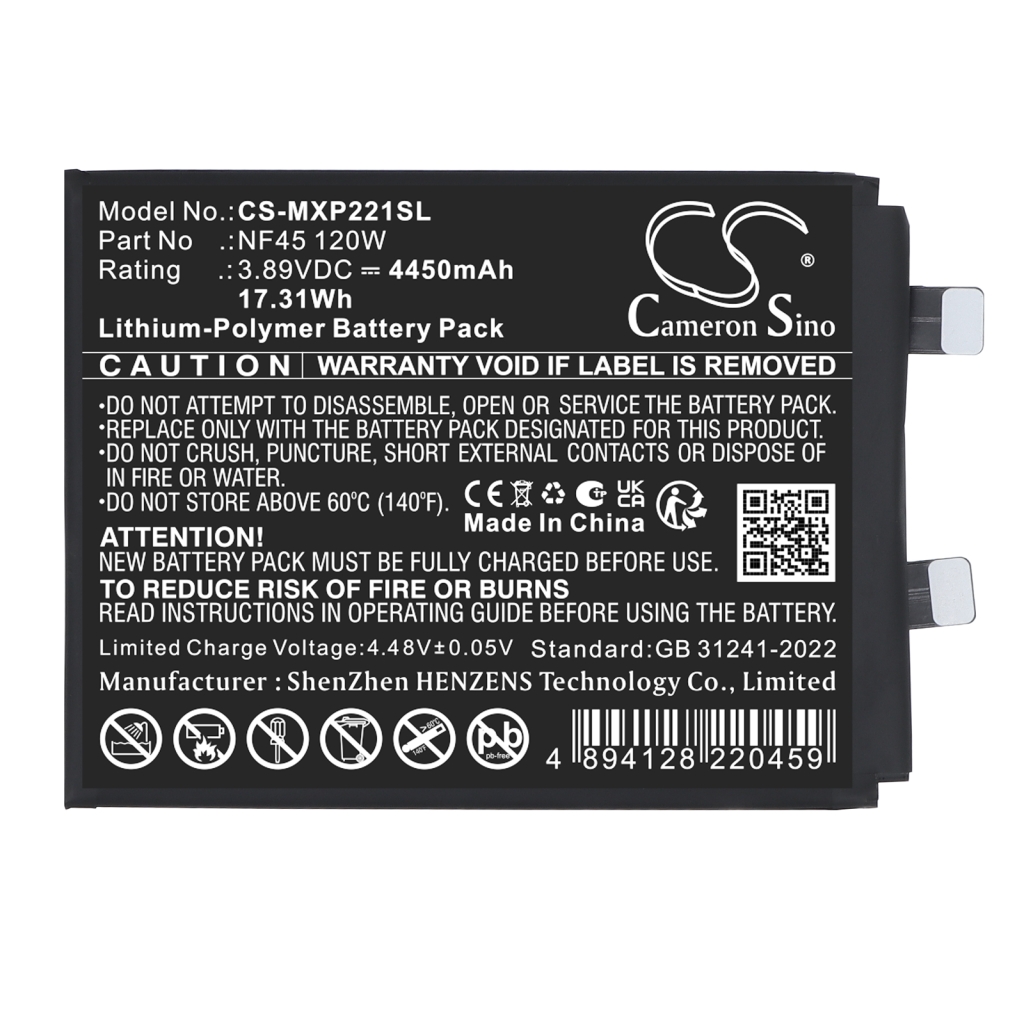 Battery compatible with Motorola CS-MXP221SL