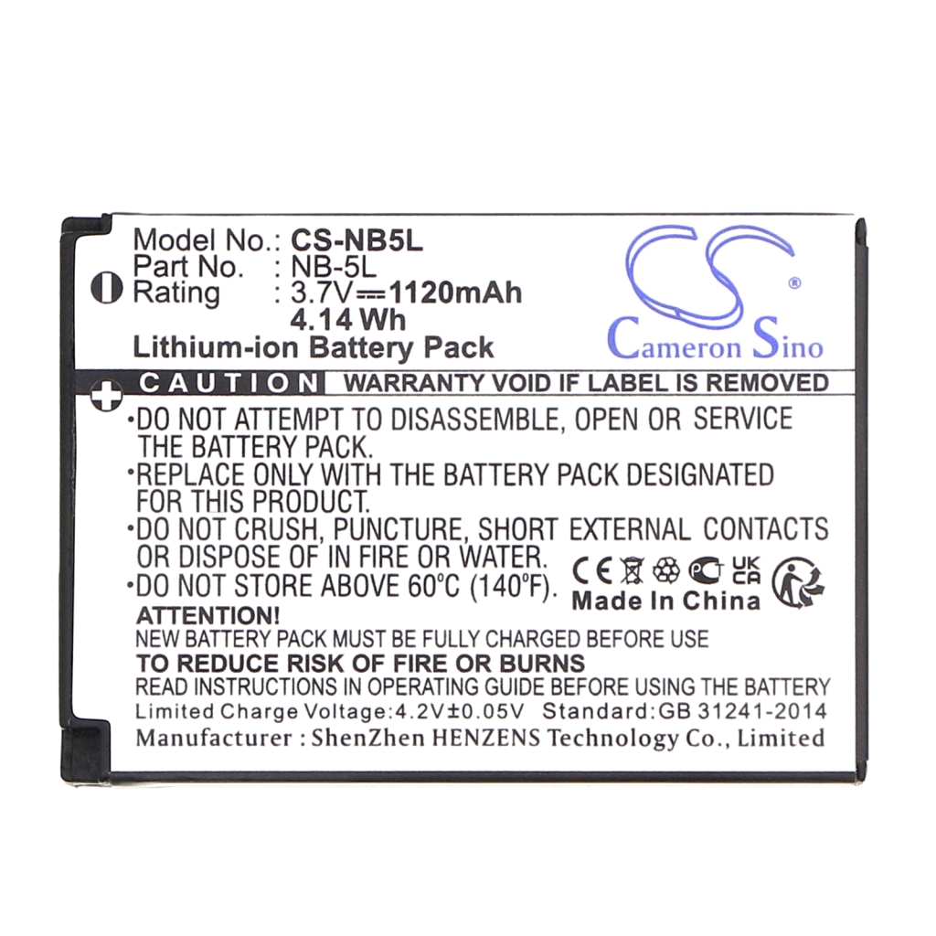 Battery Replaces NB-5L