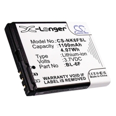 Compatible battery replacement for Vibo BL-6F,N6F10T