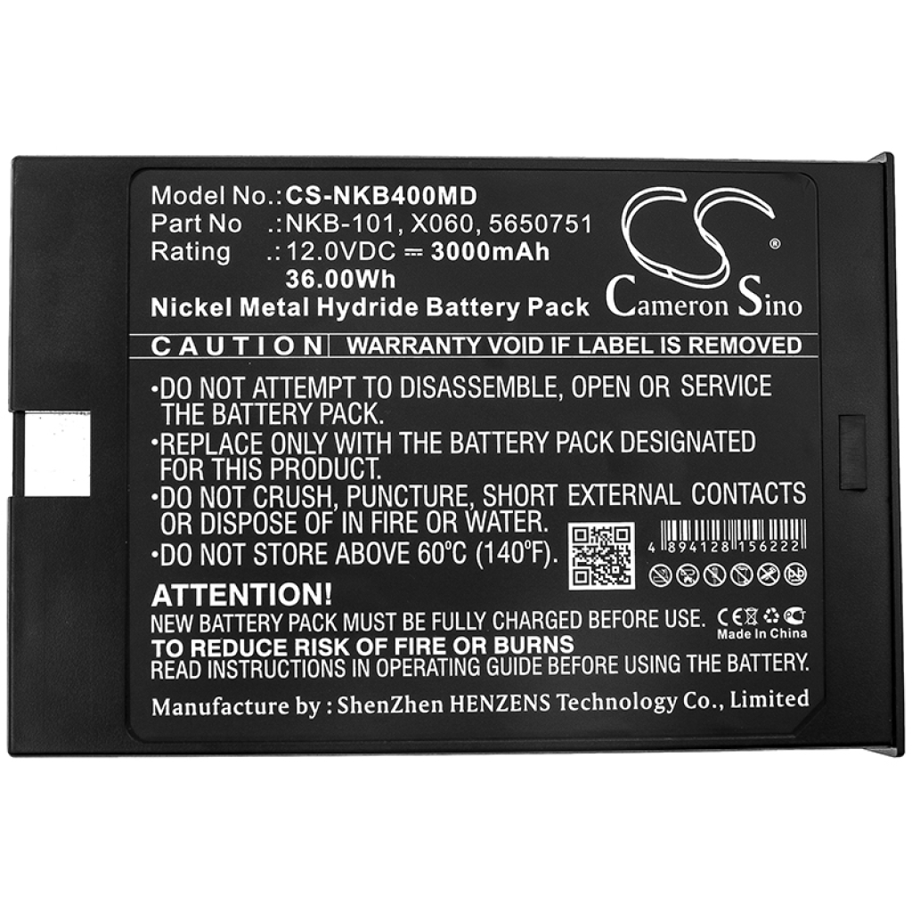 Battery compatible with Nihon Kohden CS-NKB400MD
