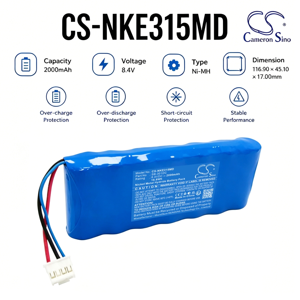 Battery compatible with Nihon Kohden