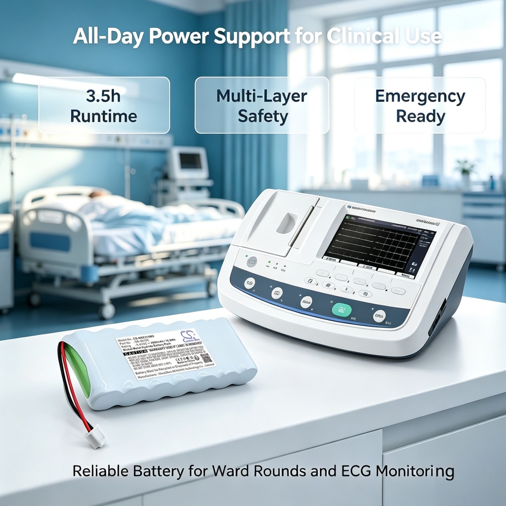 Batteries compatible with Nihon Kohden ECG-3150 Cardiofax C CS-NKE315MD