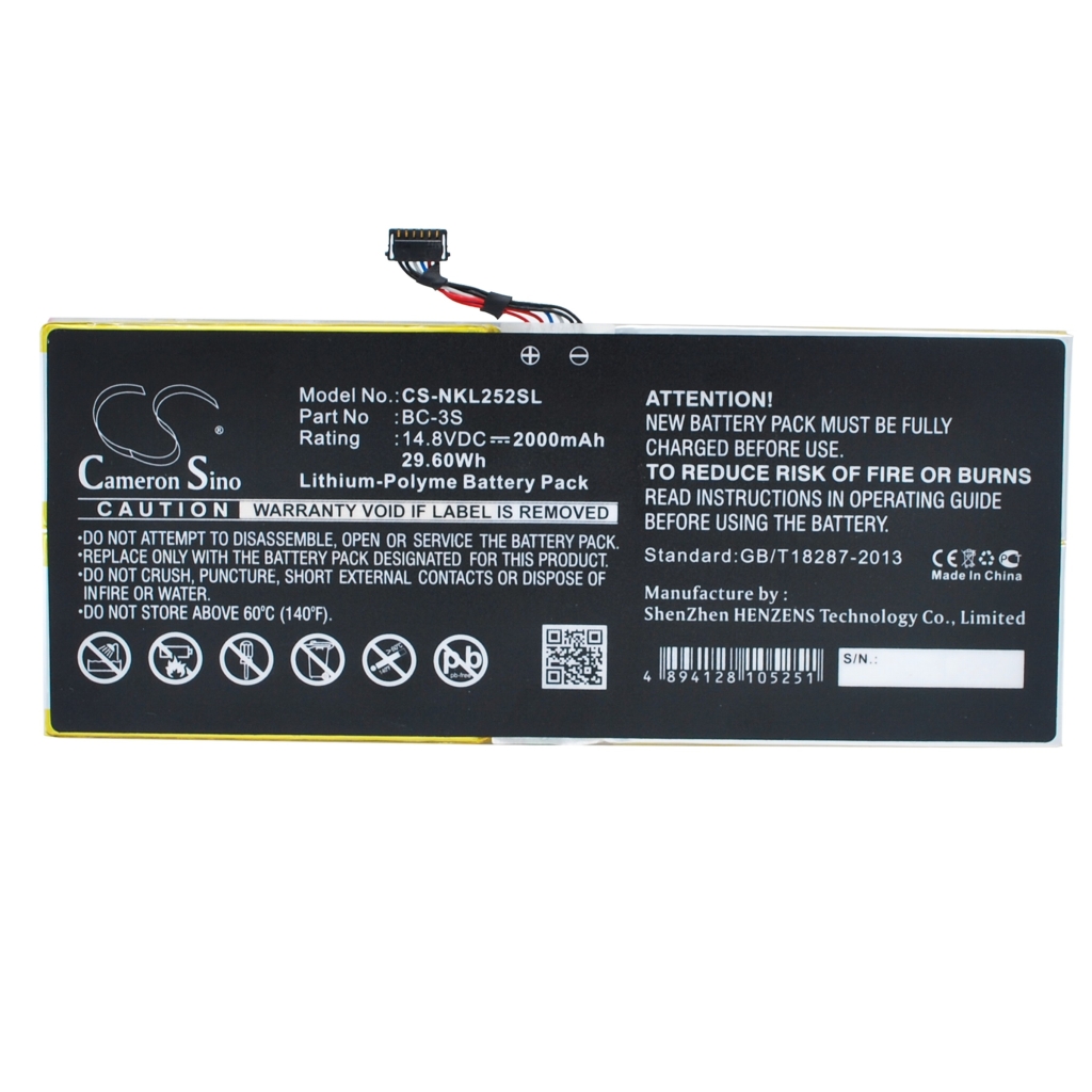 Battery compatible with Tablet Battery