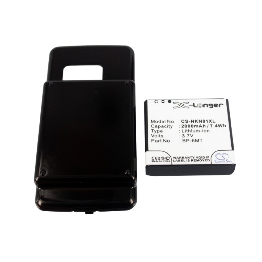 Batteries compatible with Nokia N81 N81 CS-NKN81XL