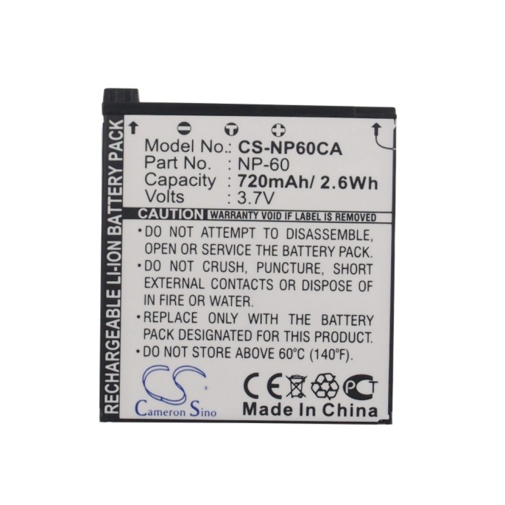 Camera Battery Samsung CS-NP60CA