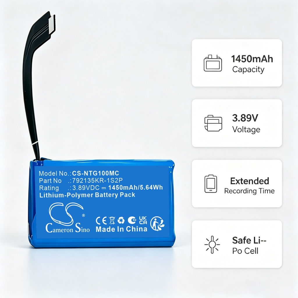 Battery Replaces Insta360 792135KR-1S2P