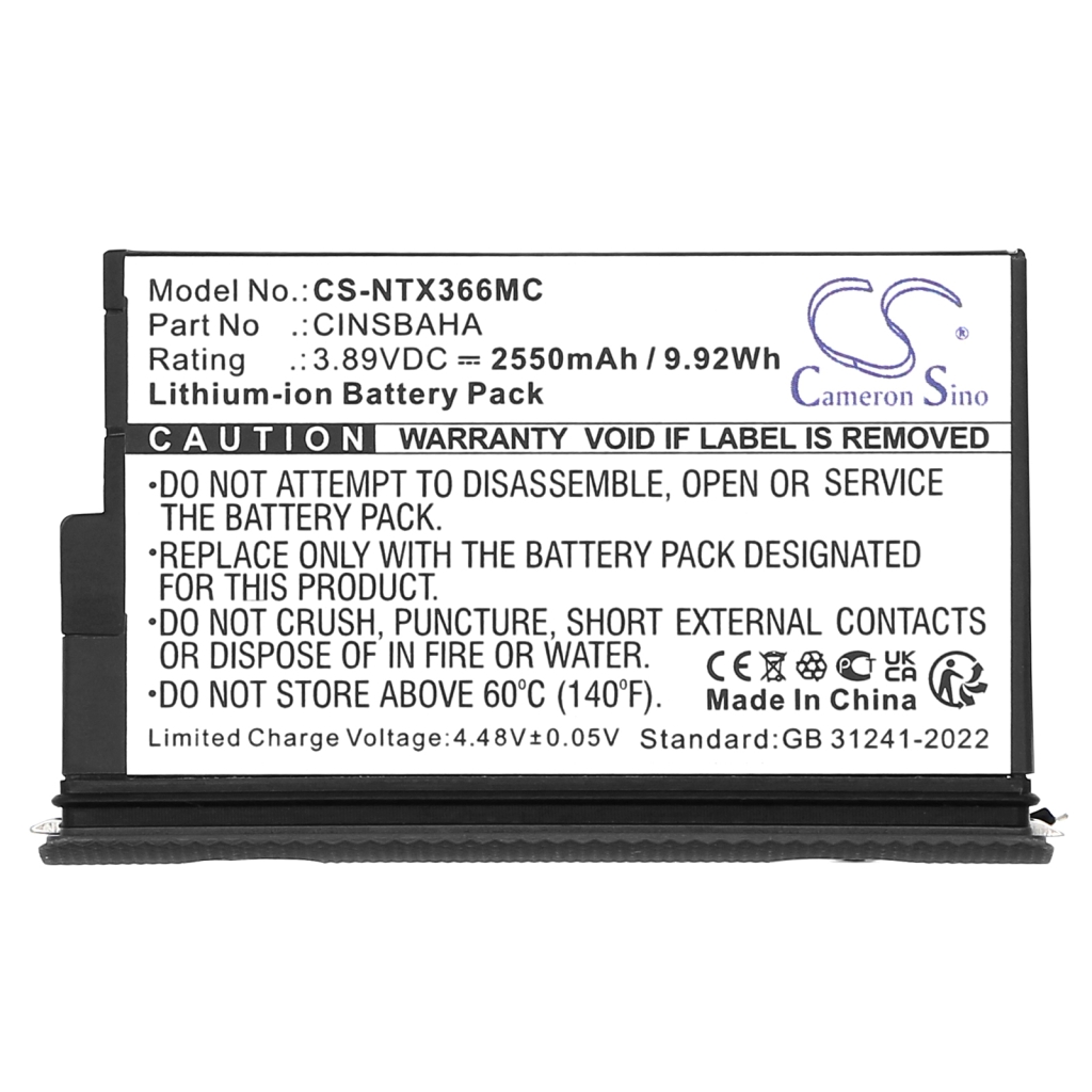 Compatible battery replacement for Insta360 CINSBAHA