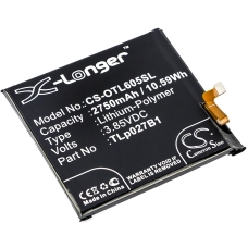 Compatible battery replacement for Alcatel CAC2710006C1,TLP027A1,TLP027B1