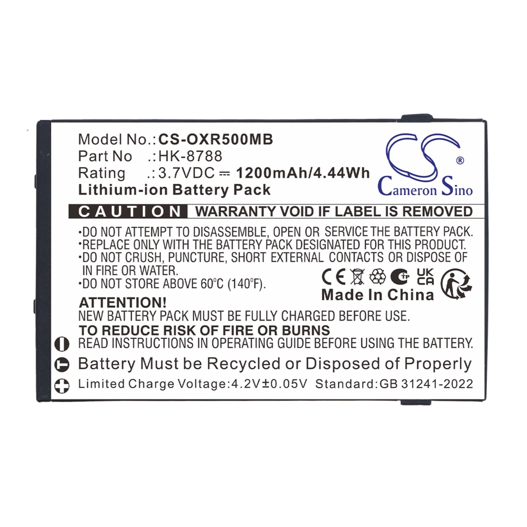 Batteries compatible with Infant Optics DXR-5 DXR-5 CS-OXR500MB