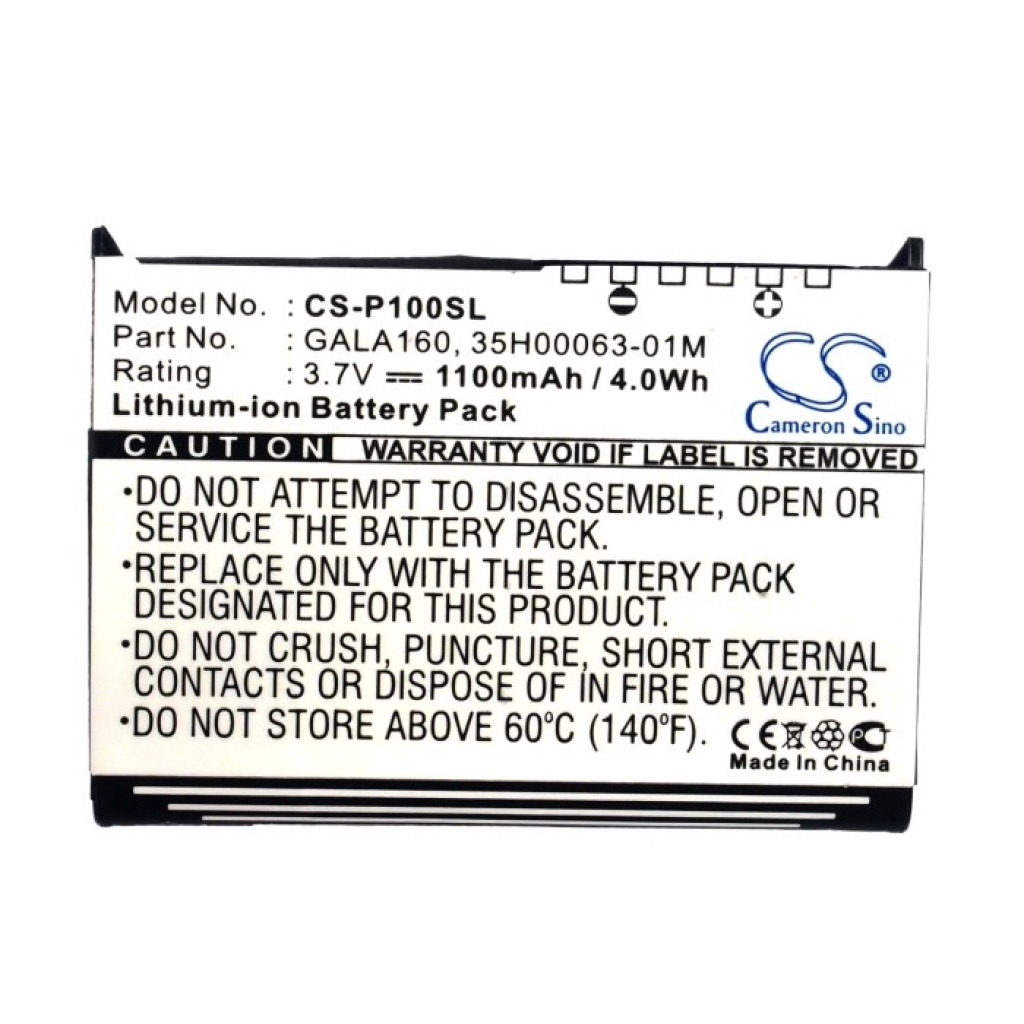 Compatible battery replacement for Pharos 35H00063-01M,GALA160,PZX45