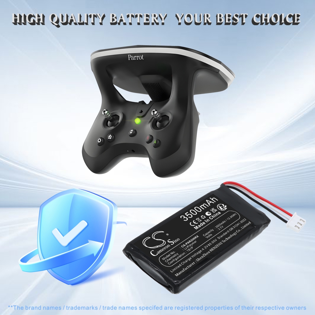 Battery compatible with Parrot CS-PAR200RX