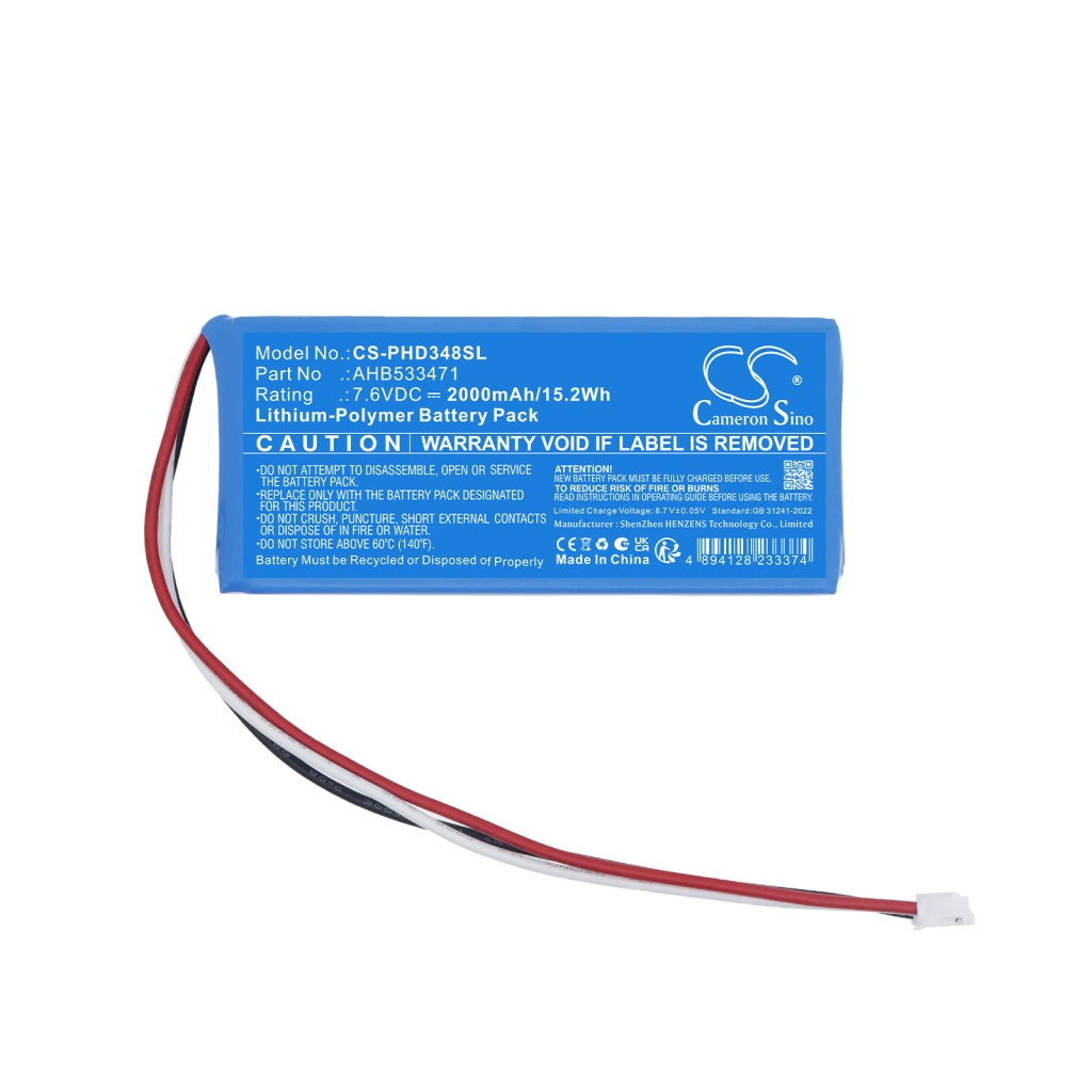 Battery for Philips DS3480 docking speaker