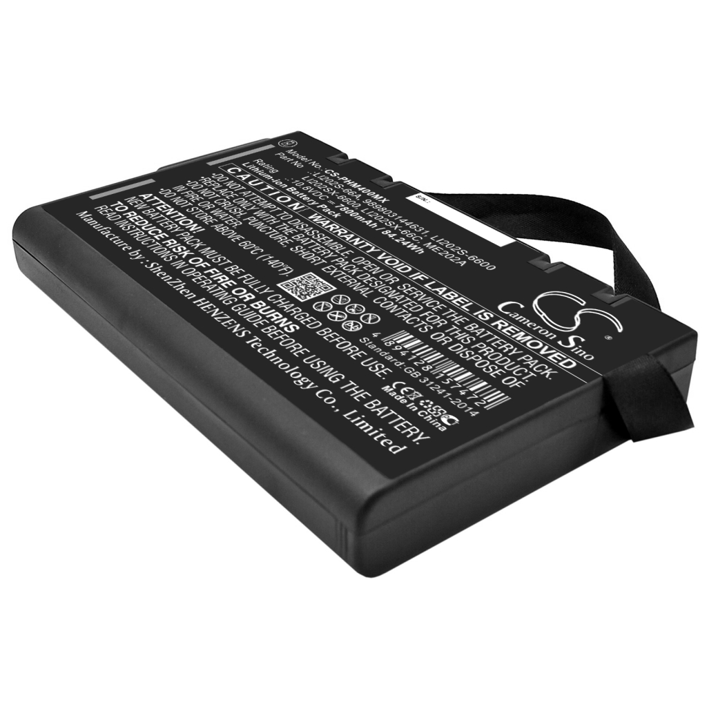 Battery compatible with GE Anritsu Agilent Tektronix Fiberpa CS-PHM400MX