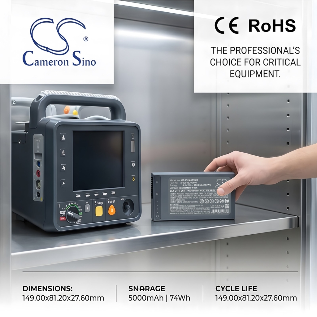 Battery compatible with Phillips CS-PHM451MD