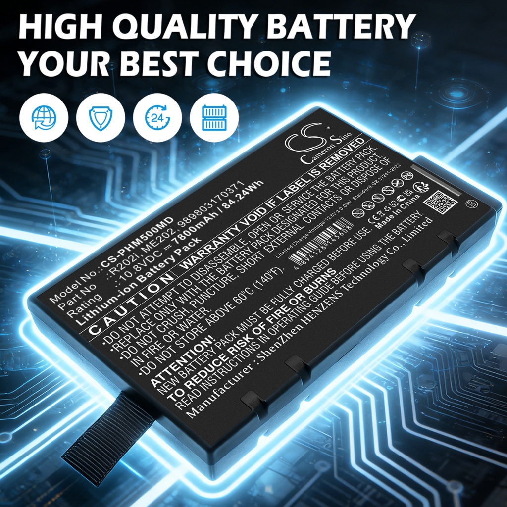 Battery compatible with Philips CS-PHM500MD