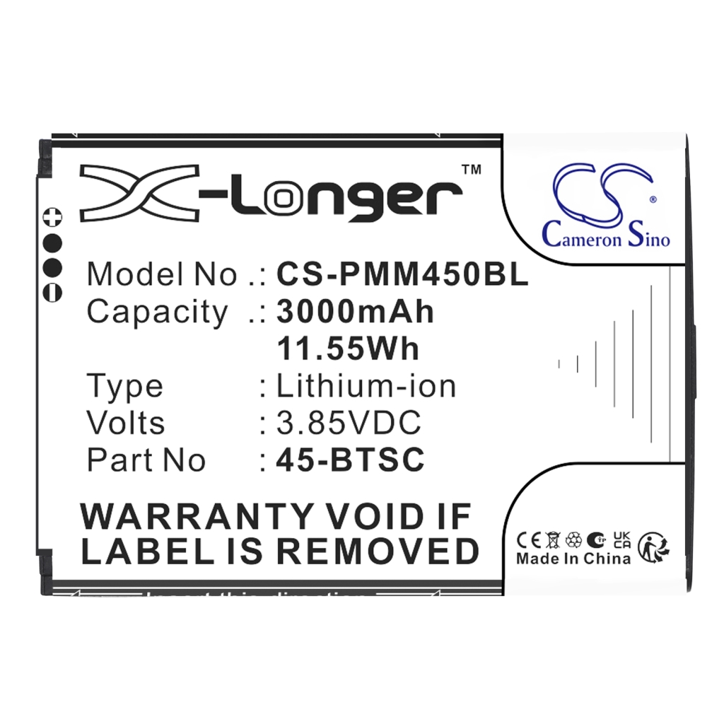 Battery compatible with Point mobile CS-PMM450BL