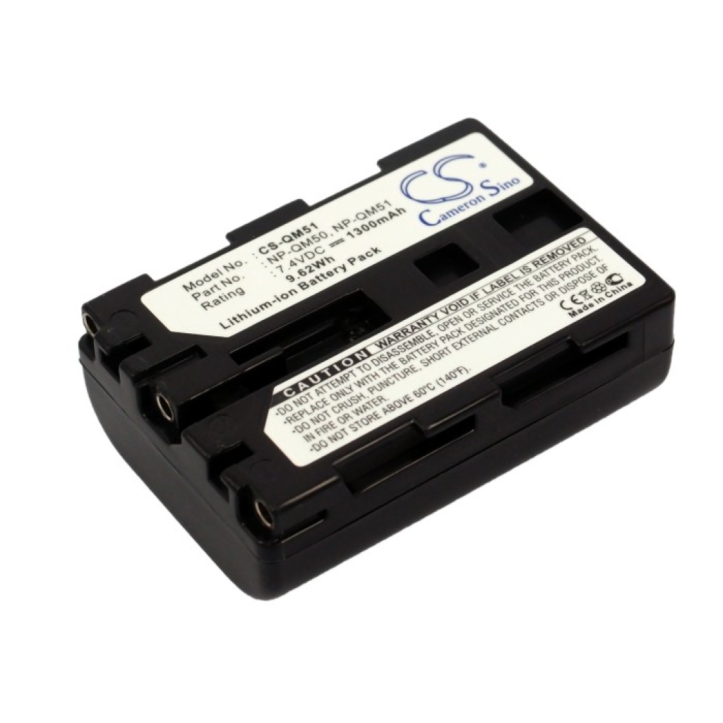 Compatible battery replacement for Sony NP-QM50,NP-QM51