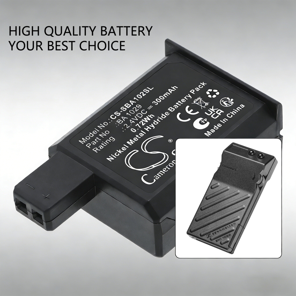 Battery compatible with Sennheiser CS-SBA102SL