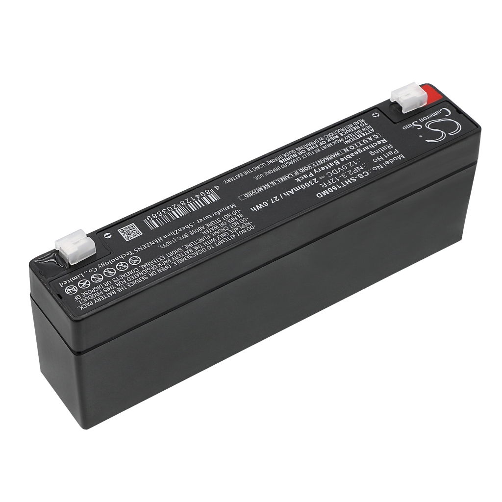 Battery compatible with Ohmeda Siemens Puritan Bennett Masimo Cardioline Baxter Aeonmed Schiller Maquet Micro medical Criticare systems Biolight Invivo research Hamilton Carefusion Hillrom Bhm medical Bio-tek instruments Fluke B. braun Deluxe Brentwood Bio logic devices Alaris medical Datex-ohmeda Aspen labs zimmer Avi Ge healthcare Bard i access systems Colin medical instruments Instrumed Datascope / mindray Arjo Dolphin medical Kinetic concepts Welch allyn Micropace Medical research labs Novametrix medical Abbott laboratories Medical systems international corporation Narco air shields Classic Mortara instruments Kontron Sunmind Heal force Genesis American scale Medimex inc CS-SHT160MD
