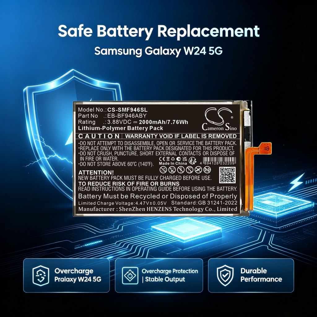 Batteries compatible with Samsung Galaxy Z Fold5 5G CS-SMF946SL