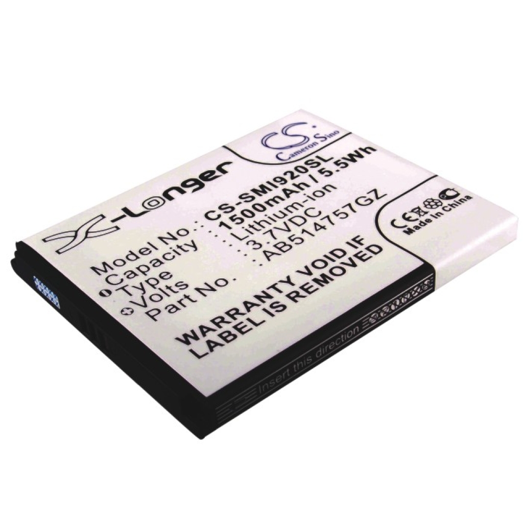 Battery compatible with Samsung Verizon CS-SMI920SL
