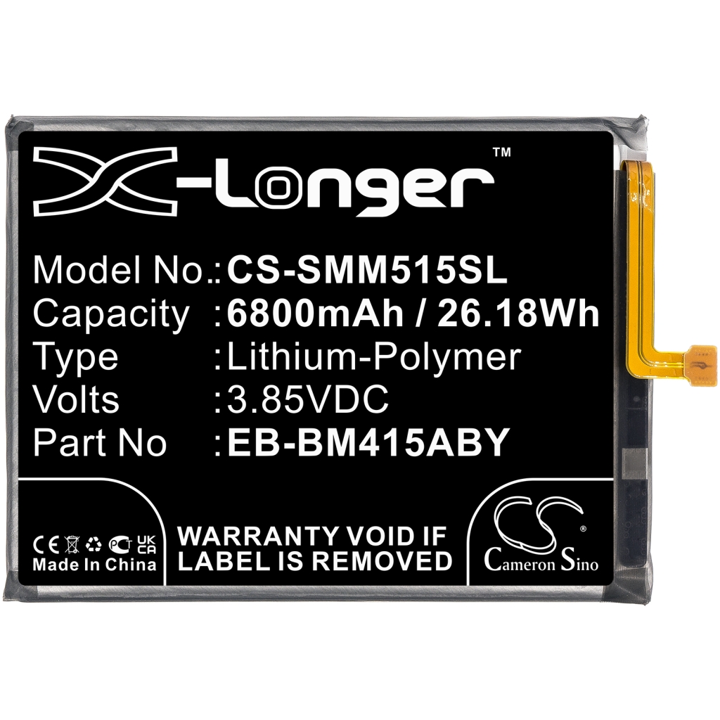 Compatible battery replacement for Samsung EB-BM415ABY