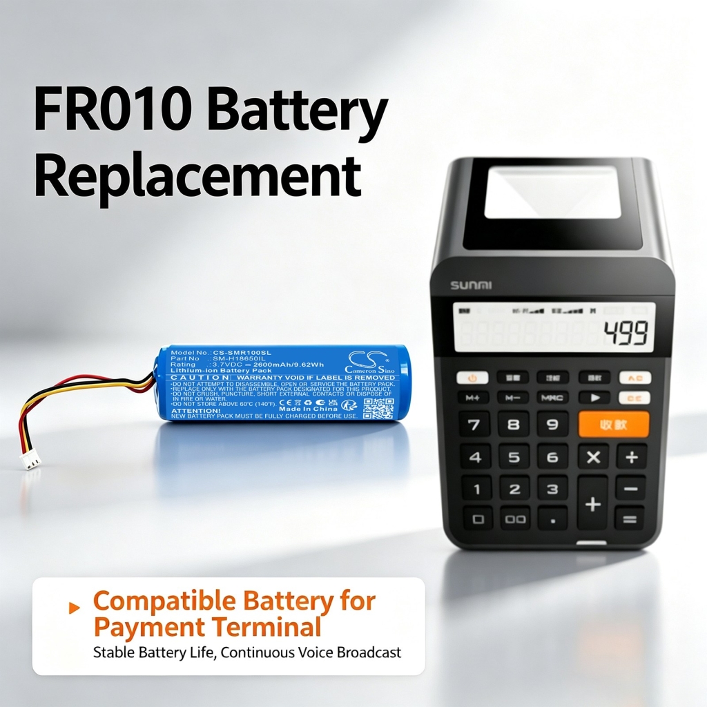 Batteries compatible with Sunmi FR010 Finacial Cash Register CS-SMR100SL