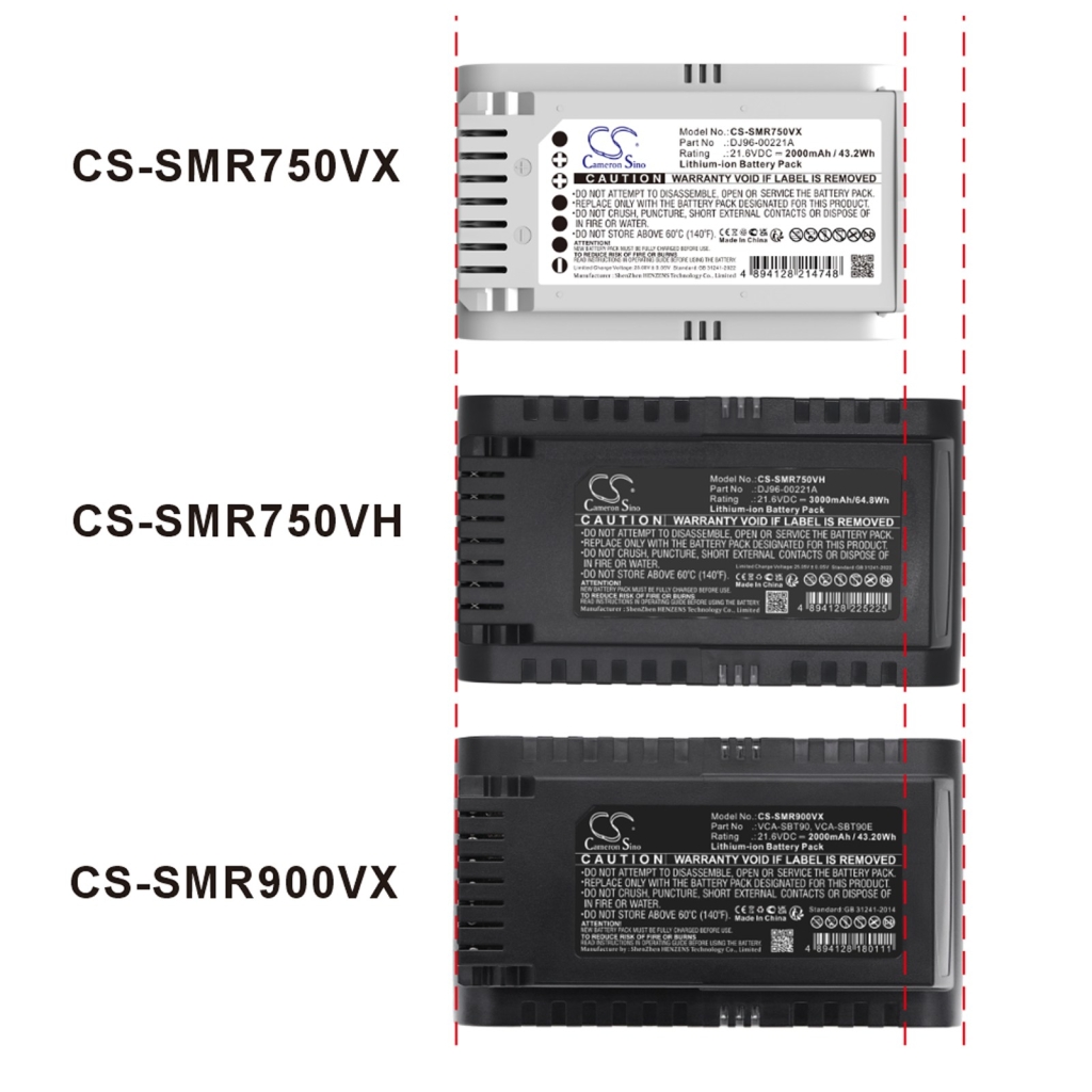 Battery compatible with Samsung CS-SMR750VX