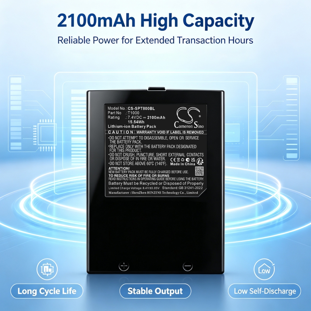 Batteries compatible with Spectra T1000 T1000 CS-SPT800BL