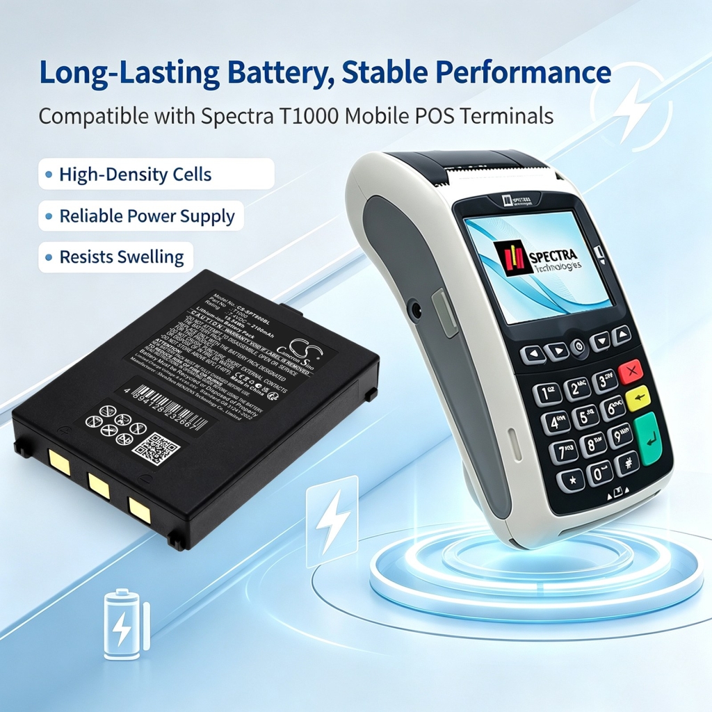 Batteries compatible with Spectra T1000 T1000 CS-SPT800BL