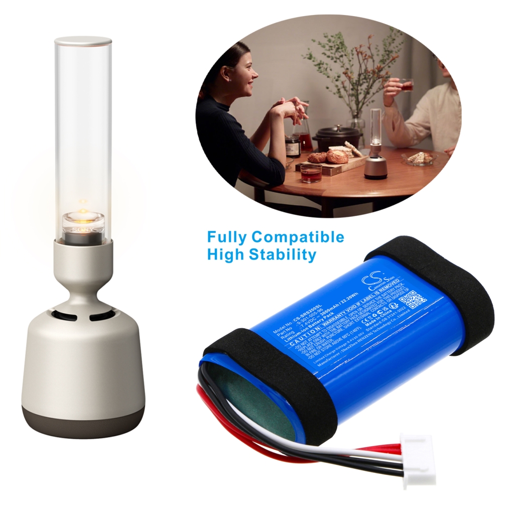 Battery compatible with Sony CS-SRS200SL