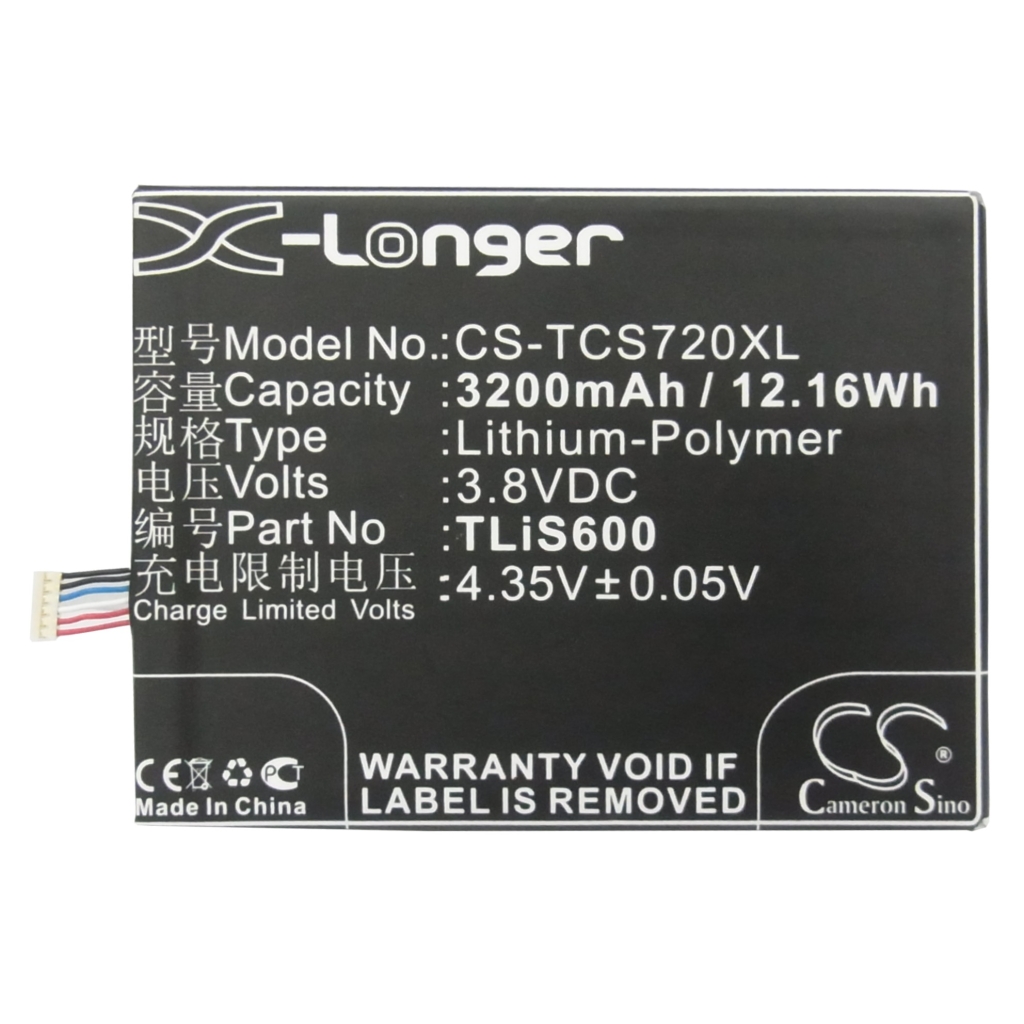 Batteries compatible with Alcatel One Touch Flash CS-TCS720XL