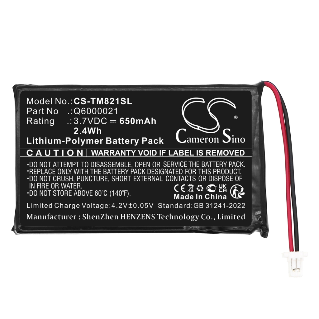 Compatible battery replacement for TomTom Q6000021