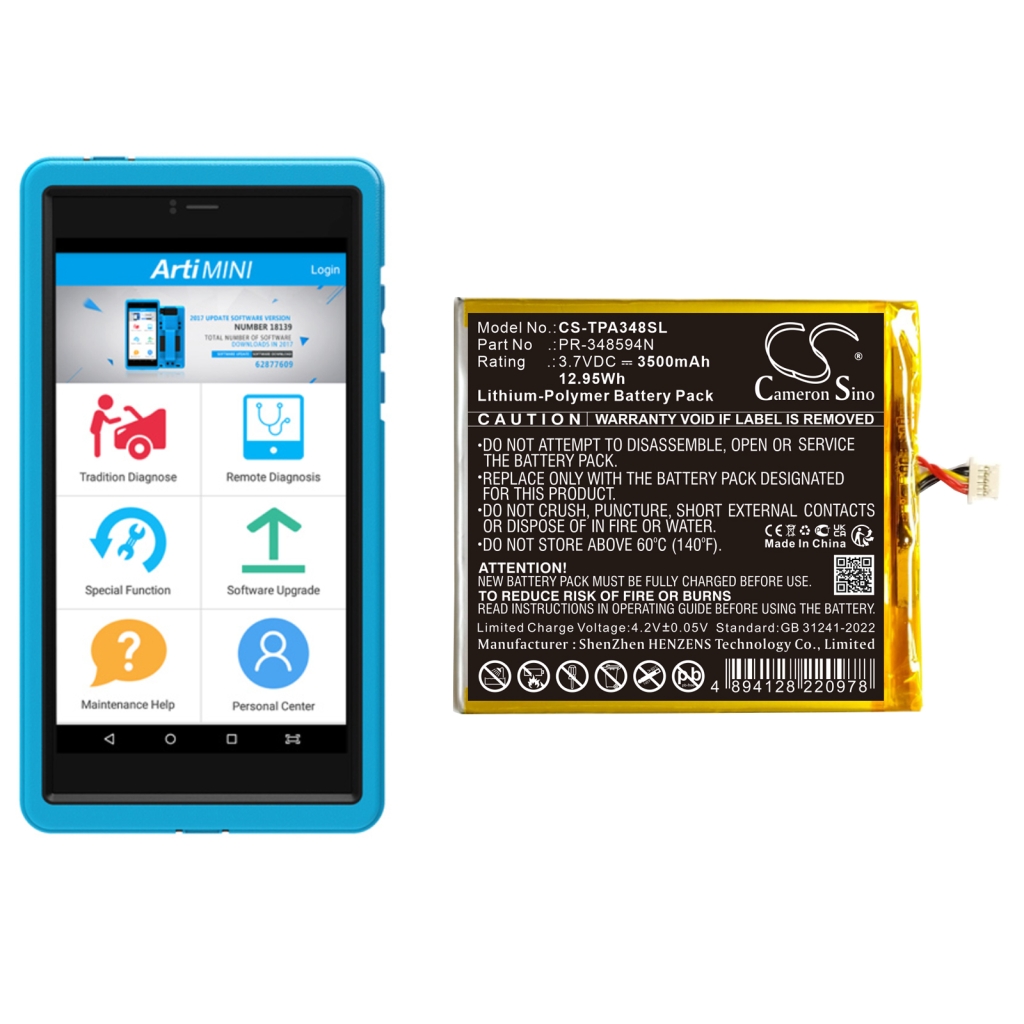 Batteries Equipment Battery CS-TPA348SL