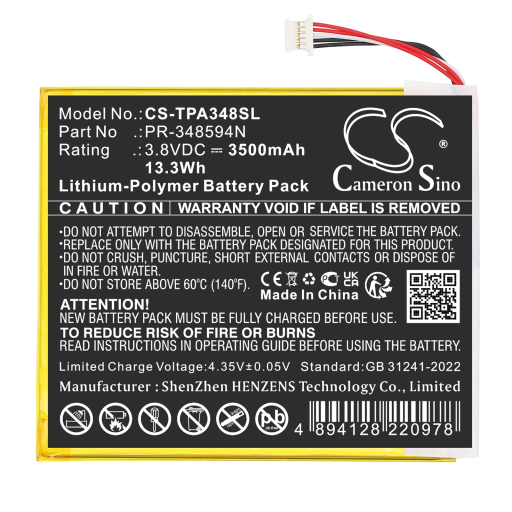 Equipment Battery Topdon CS-TPA348SL