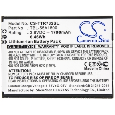 Compatible battery replacement for TP-Link TBL-55A1800,TBL-55A2000