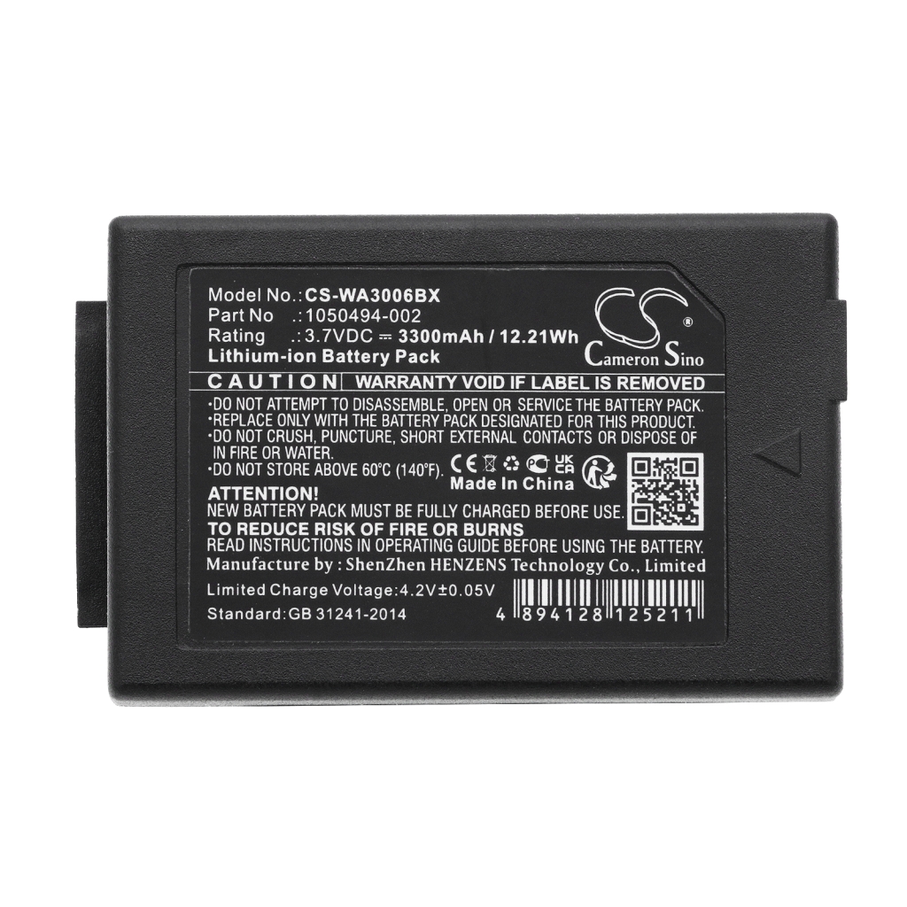 BarCode, Scanner Battery Pantone CS-WA3006BX